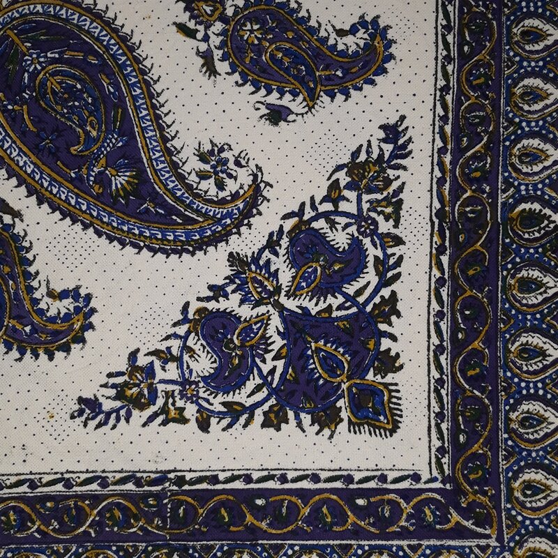 سفره قلمکار سنتی اصلی اصفهان  صد در صد  پنبه  درجه 1 رنگ ثابت  قابل شستشو