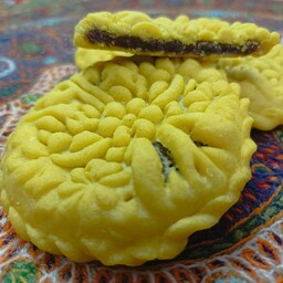 شیرینی کلمپه ساده دورپیچ سنتی کرمان بدون مواد نگهدارنده  بسته 1.5 کیلویی