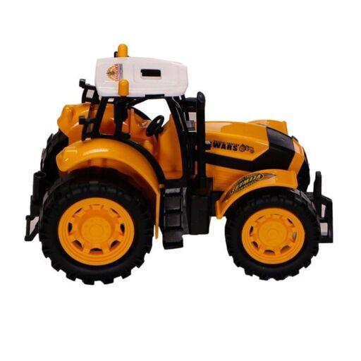 ماشین اسباب بازی سوپر تراکتور مزرعه مدل ماموت قدرتی برند درج رنگ زرد