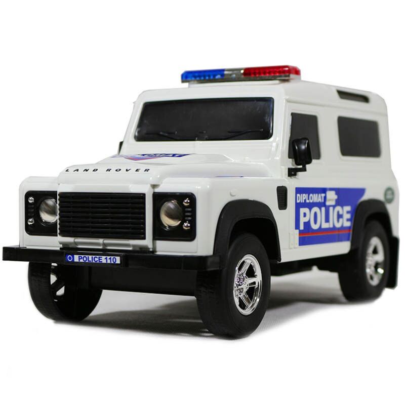 ماشین اسباب بازی لندرور پلیس برند درج سایز متوسط