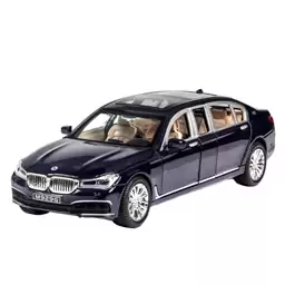 ماکت ماشین BMW 730 Li سرمه ای متالیک تماما فلزی مقیاس ساخت 1 به 24