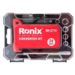 مجموعه 24 عددی سری پیچ گوشتی و بکس رونیکس مدل RH-2715

