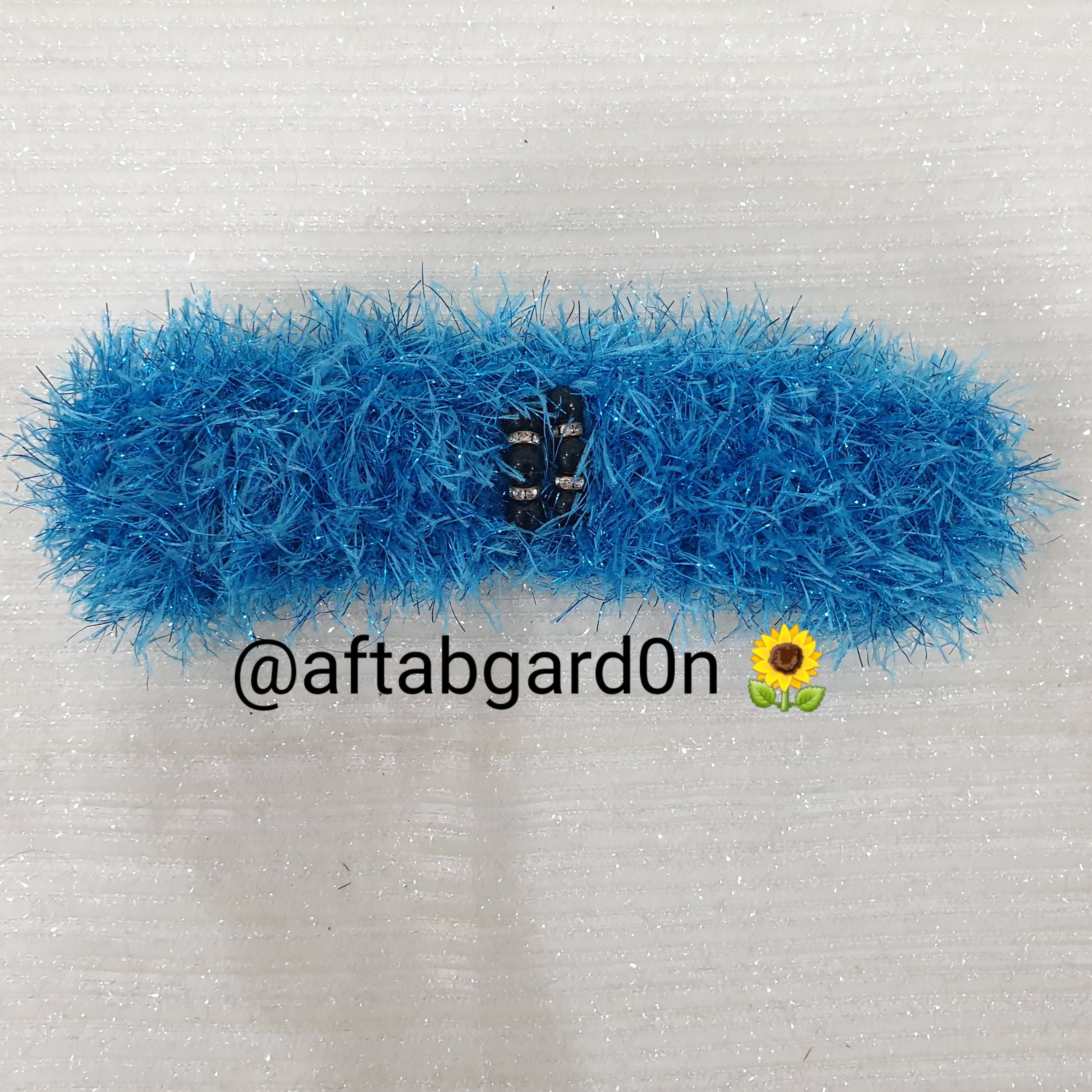 ساق دست و تل بافتنی آبی گالری آفتابگردون