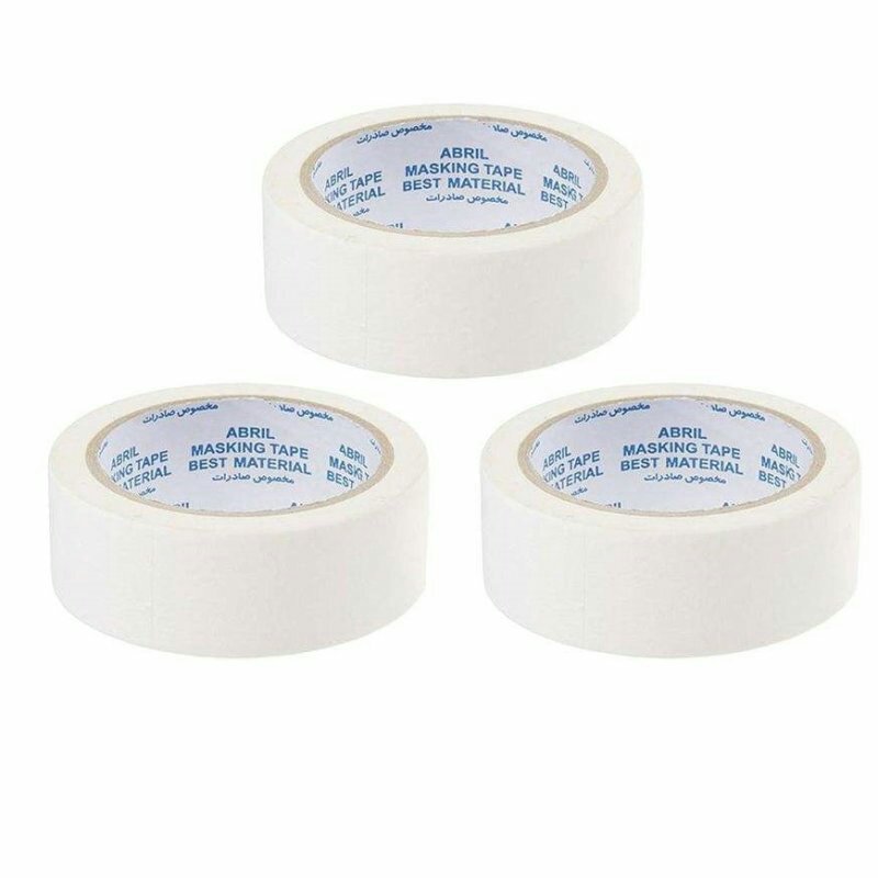 چسب پهن آبریل مدل 25y عرض 4 سانتی متر بسته 3 عددی