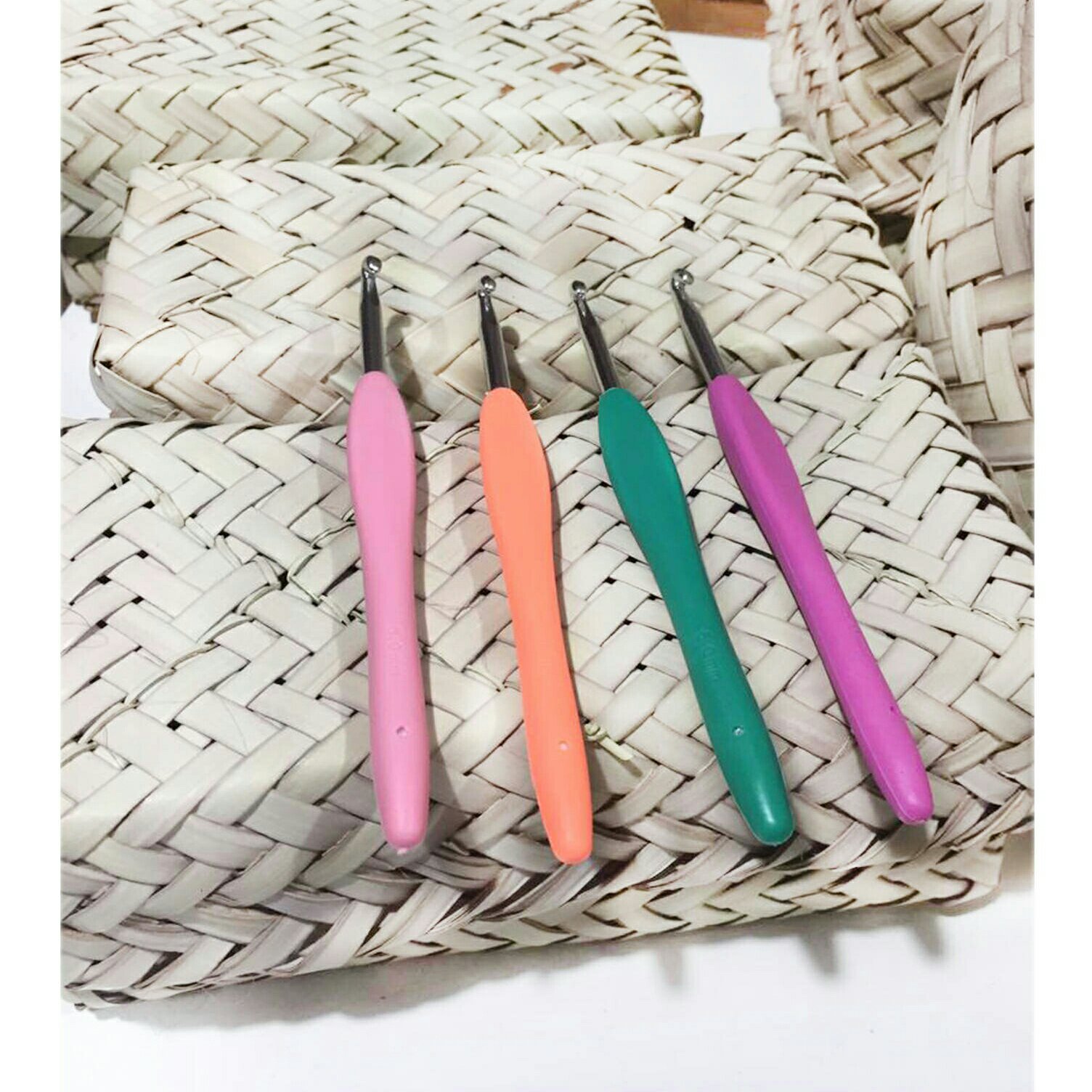 قلاب بافتنی دسته ژله ای شماره 5 مدل ZHL-5