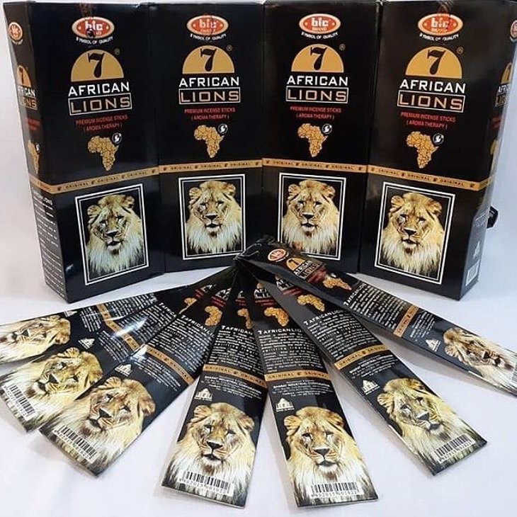 12 بسته عود هفت شیر بیک - 7African Lions  - عود شاخه ای - افرا پخش