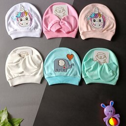  کلاه و دستکش  نوزادی برند چیکو کیفیت عالی  بدون حساسیت