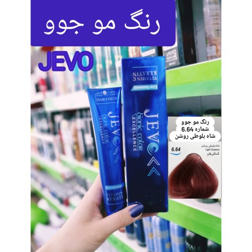 رنگ مو شاه بلوطی روشن 6.64 جوو jevo