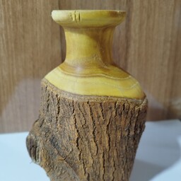 گلدان چوبی بسیار زیبا ساخته شده از چوب درخت توت