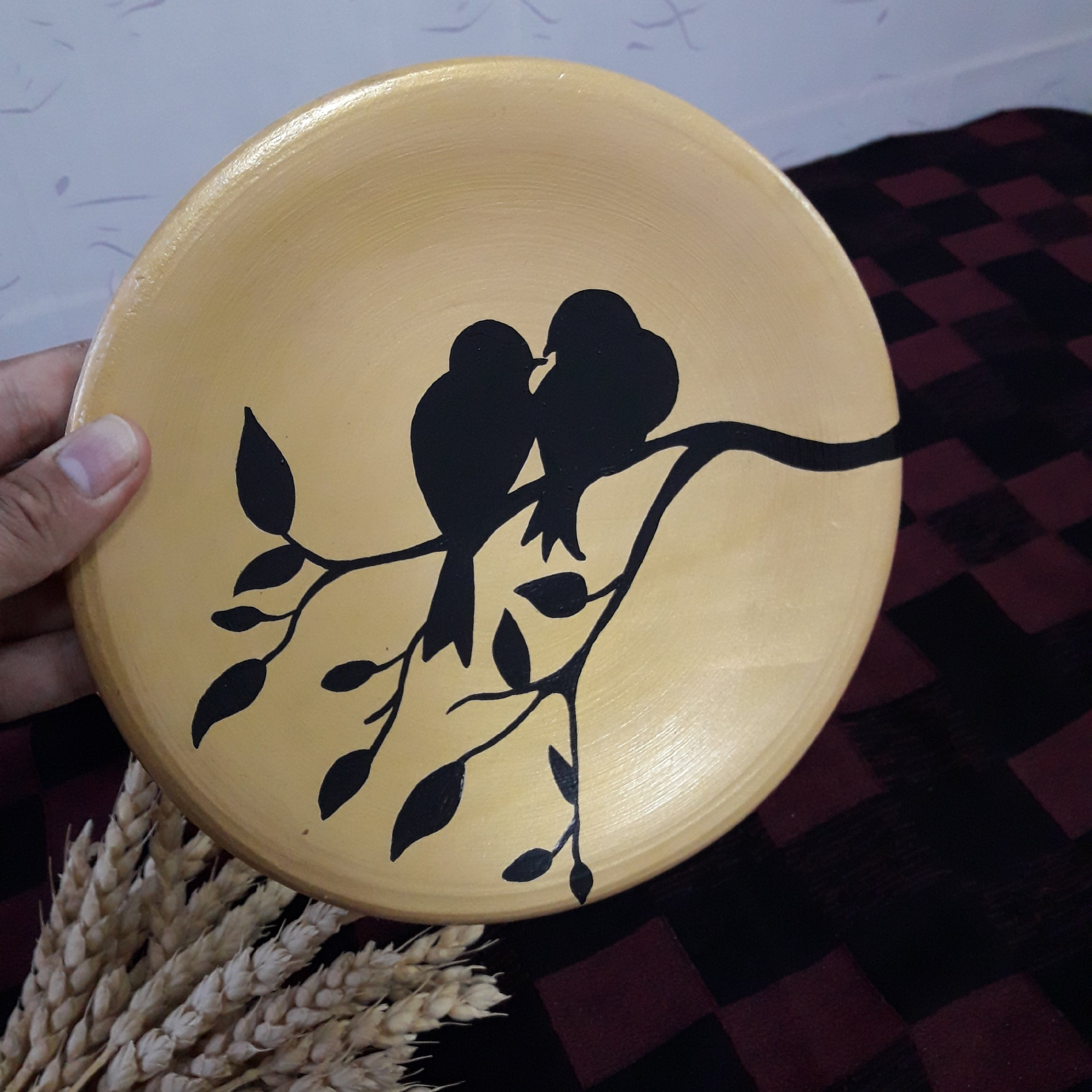 دیوارکوب سفالی تزیینی