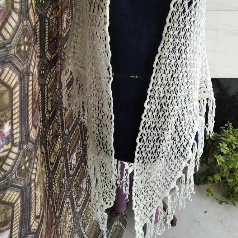 اشارپ پاییزی زنانه مدل عنکبوتی