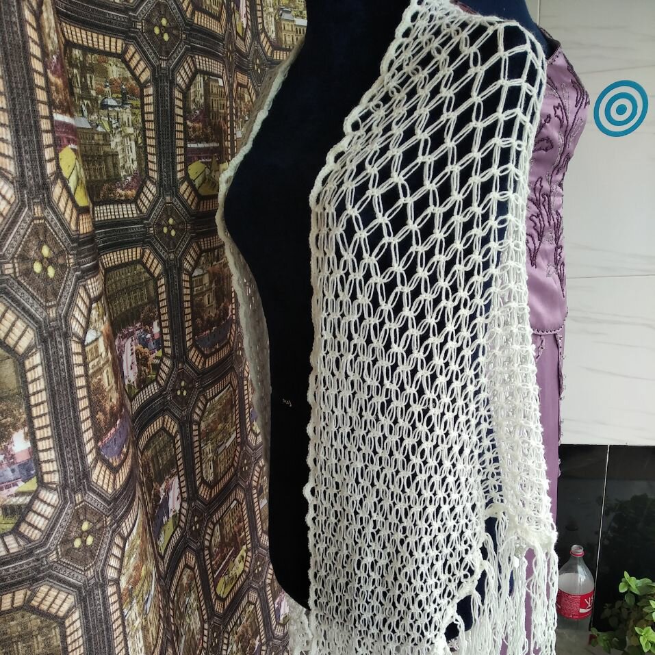 اشارپ پاییزی زنانه مدل عنکبوتی