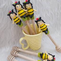 قاشق عسل طرح زنبور