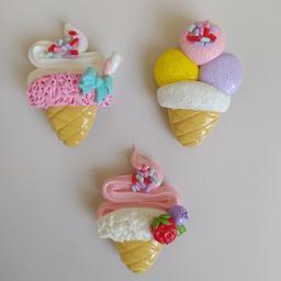 مگنت یخچال طرح بستنی پک سه تایی