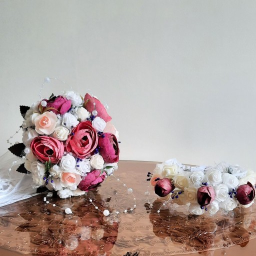 دسته گل و تل گل عروس