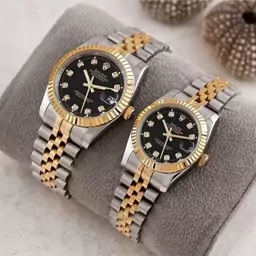 ساعت ست زنانه مردانه  رولکس Rolex صفحه مشکی