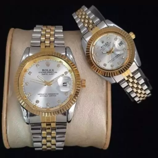 ساعت ست زنانه مردانه  رولکس Rolex صفحه سفید