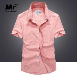 پیراهن آستین کوتاه تمام نخ از سایز اسمال تا 4 ایکس در 4 رنگ