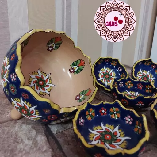 ست اردور خوری میناکاری سفال