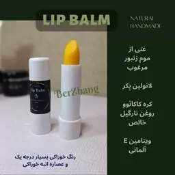 بالم لب فول طبیعی  با رنگ و اسانس خوراکی (کره های مرغوب) 