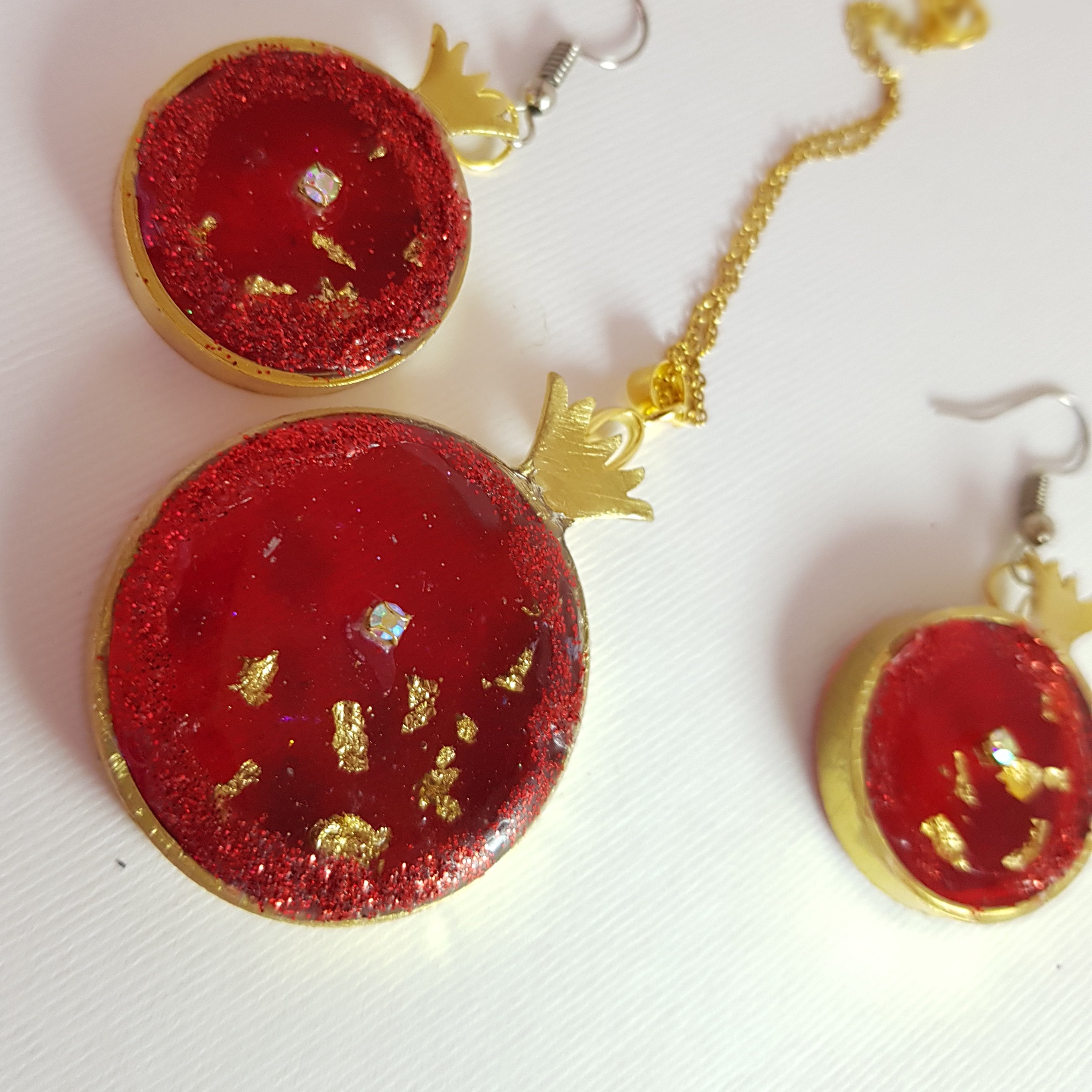 نیم ست ویژه یلدا طرح انار ی