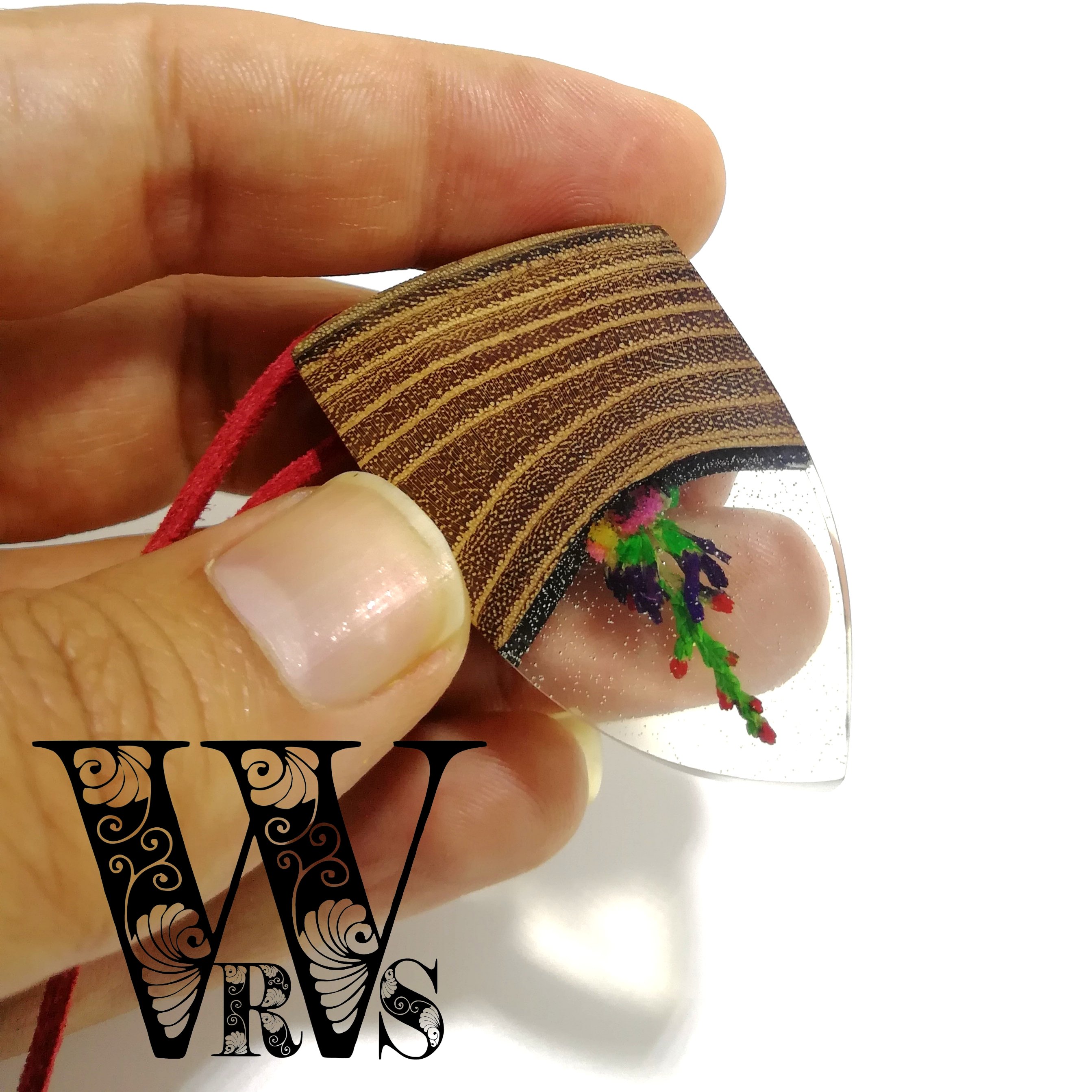 گردنبند چوب و رزین کد 306