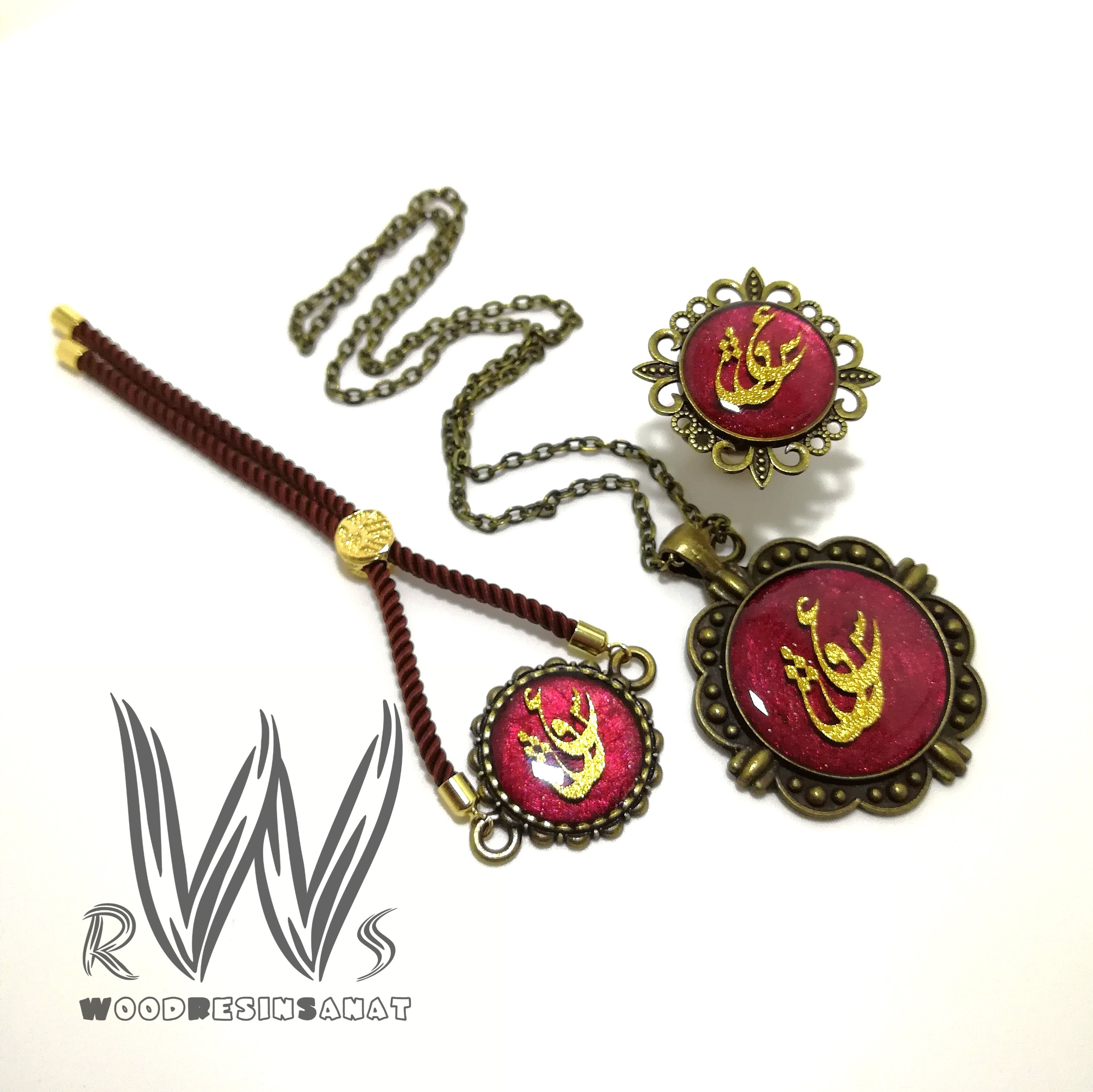 ست زیورآلات رزین کد 111