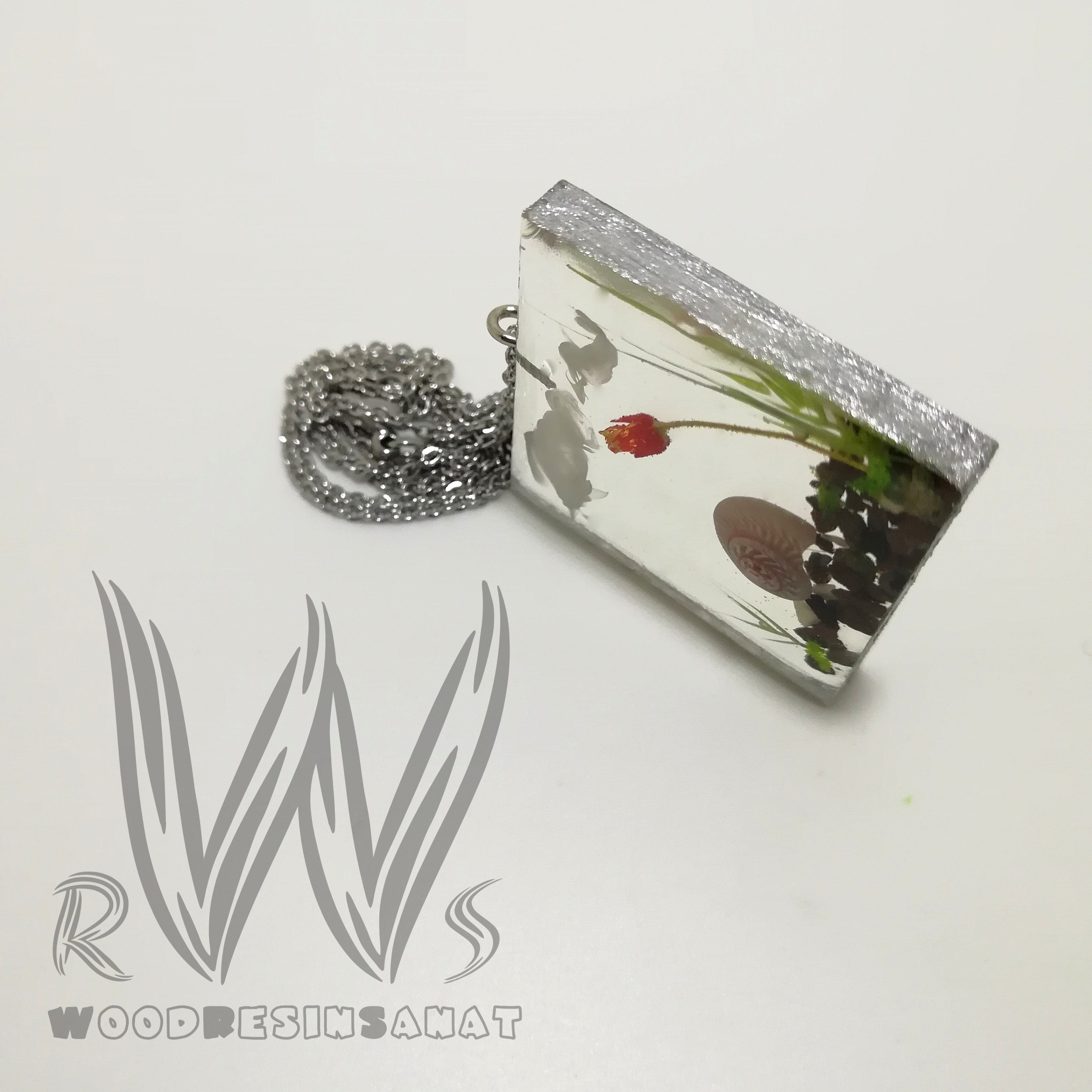 گردنبند رزین کد 418