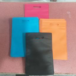 کیسه خرید و ساک دستی پارچه ای 100 عددی سایز 20 در 30 در رنگهای متنوع