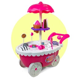 ست چرخ بستنی فروشی اسباب بازی 30 قطعه Mini Sweet Cart
