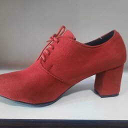 کفش زنانه مجلسی پاشنه بلند رنگ قرمز سایز 37 و 38 