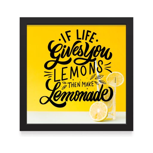 تابلو دکوراتیو انگیزشی اگر زندگی به شما لیمو داد