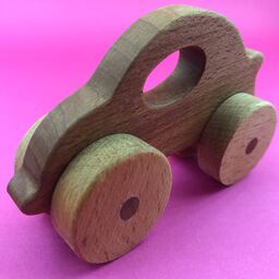 ماشین اسباب بازی چوبی-ارگانیک مدل مک کویین