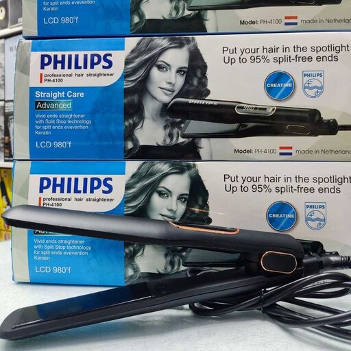 اتو موی سرامیکی فیلیپس مدل PH-4100Philips PH-4100 ceramic hair straightener