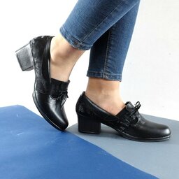 کفش گلدیس اداری راحتی زنانه رویه چرم صنعتی درجه 1