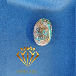 فیروزه اصل نیشابور ی-رنگ آبی فیروزه ای-مناسب انگشتر مردانه و گردنبند مردانه و زنانه-گالری شهر نقره-8.1گرم
