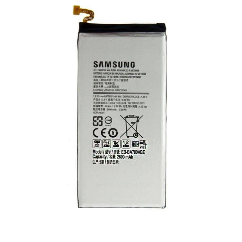 باتری اورجینال سامسونگ Samsung Galaxy A7 2015 مدل EB-BA700ABE ظرفیت 2600mAh باطری اصلی آ هفت 2015 سون A7000 A7009