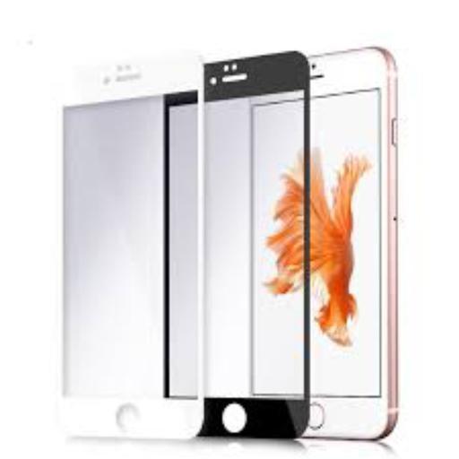 گلس آیفون apple iphone 6 plus 6s plus محافظ صفحه نمایش شیشه ای فول خشگیر حرفه ای اپل سیکس شش 6 اس سفید نقره ای مشکی