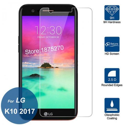 گلس الجی LG K10 2017 محافظ صفحه نمایش شیشه ای خشگیر 3 میل کا 10 تن ده