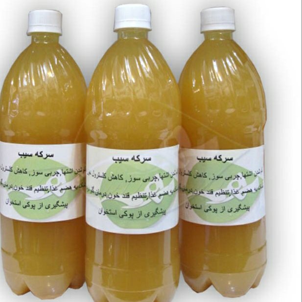 سرکه سیب طبیعی یک و نیم لیتری