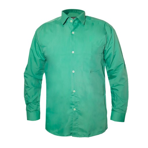 پیراهن مردانه ساده سبز کد 2113