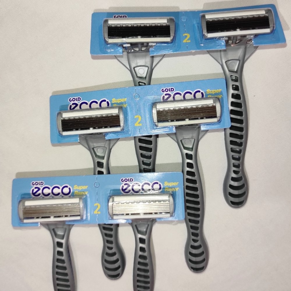 خودتراش مردانه و زنانه 6 تیغ اکو مدل UltraGrip مجموعه 6 عددی ( ژیلت) 