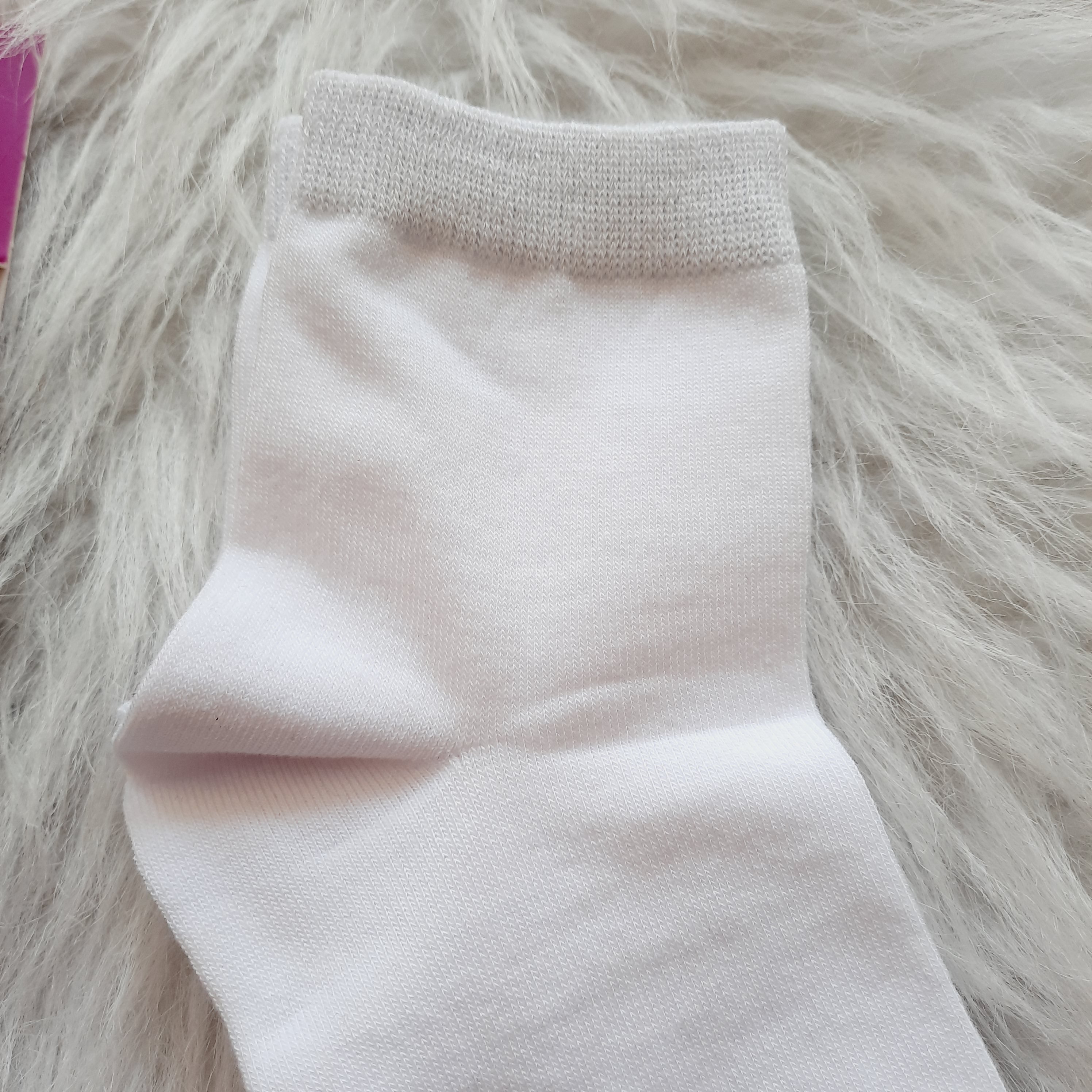 جوراب نیم ساق زنانه مشکی و سفید مناسب سایز 36 تا 40 