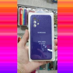 گارد محافظ لنزدار سیلیکونی اورجینال پاک کنی  Samsung Galaxy A52 A52s رنگ بنفش