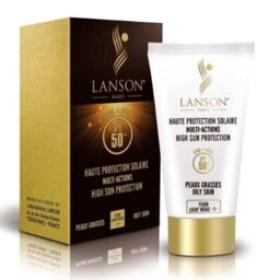 ضد آفتاب رنگ دار لانسون شماره 1 LANSON  محصولات پوست مهتا