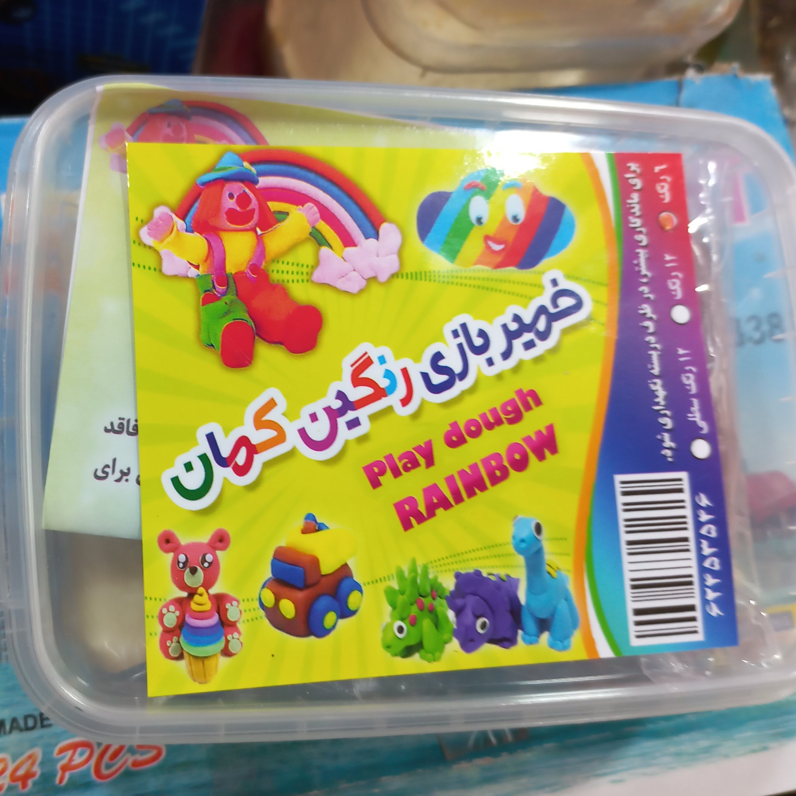 خمیر بازی 6 رنگ رنگین کمان 