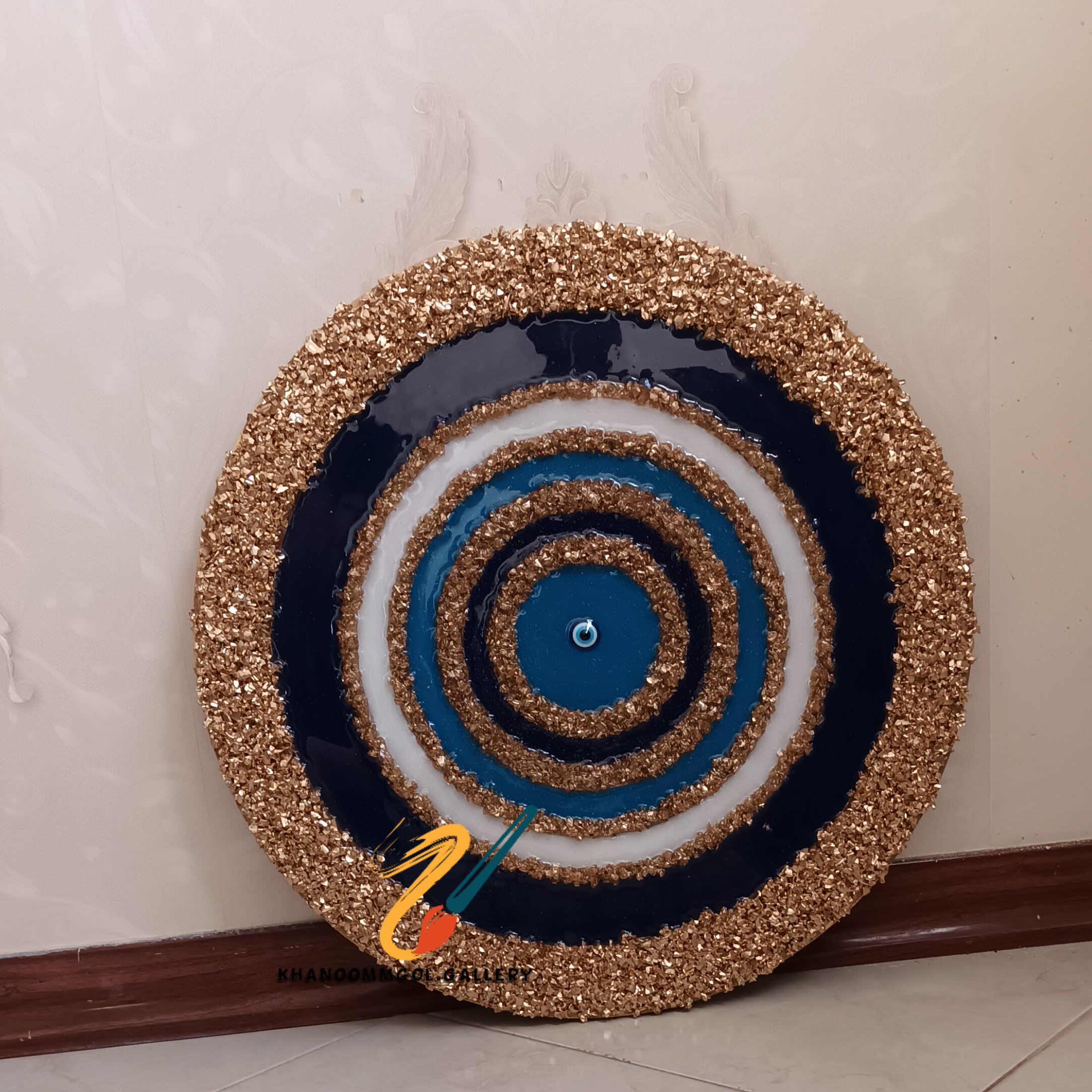 چشم نظرقطر50 با رزین وکریستال 