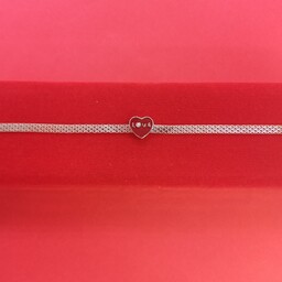 دستبند دخترانه نقره 925 طرح قلب مناسب برای ولنتاین