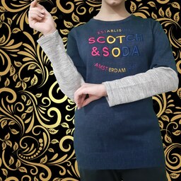 بافت تونیک زنانه طرح SCOTCH فری سایز در رنگ های مختلف