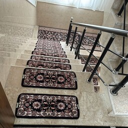 فرش پله تکی ( روپله ای)سایز 30 در 70 افشان سرمه ای با قیمت تخفیفی 500شانه تراکم هزار